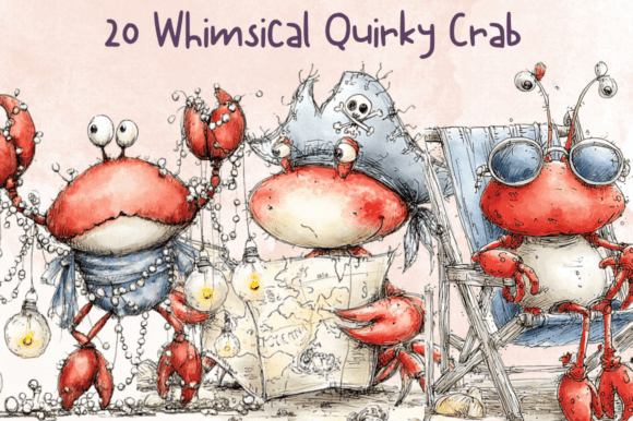 Download Quirky Crab Clipart – Funny Ocean Animal - Ocean animal Collection
