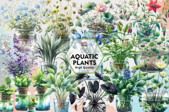 Download Aquatic Plants Clipart PNG Graphics - Aquatic Collection