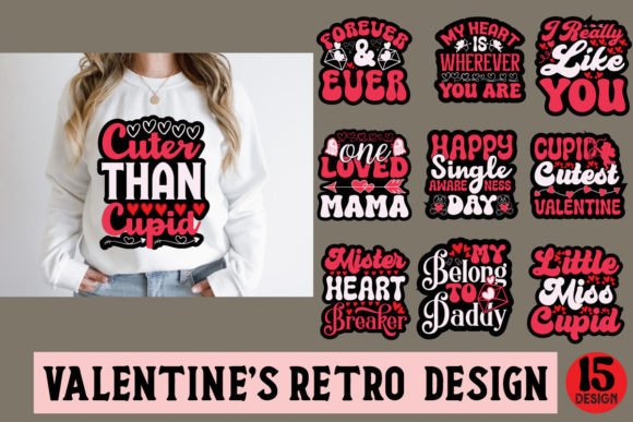 Download Valentine’s Day Retro Designs Bundle - Valentine Collection